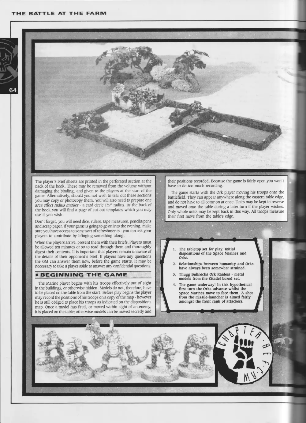 Screenshot of the original Battle at the Farm scenario.