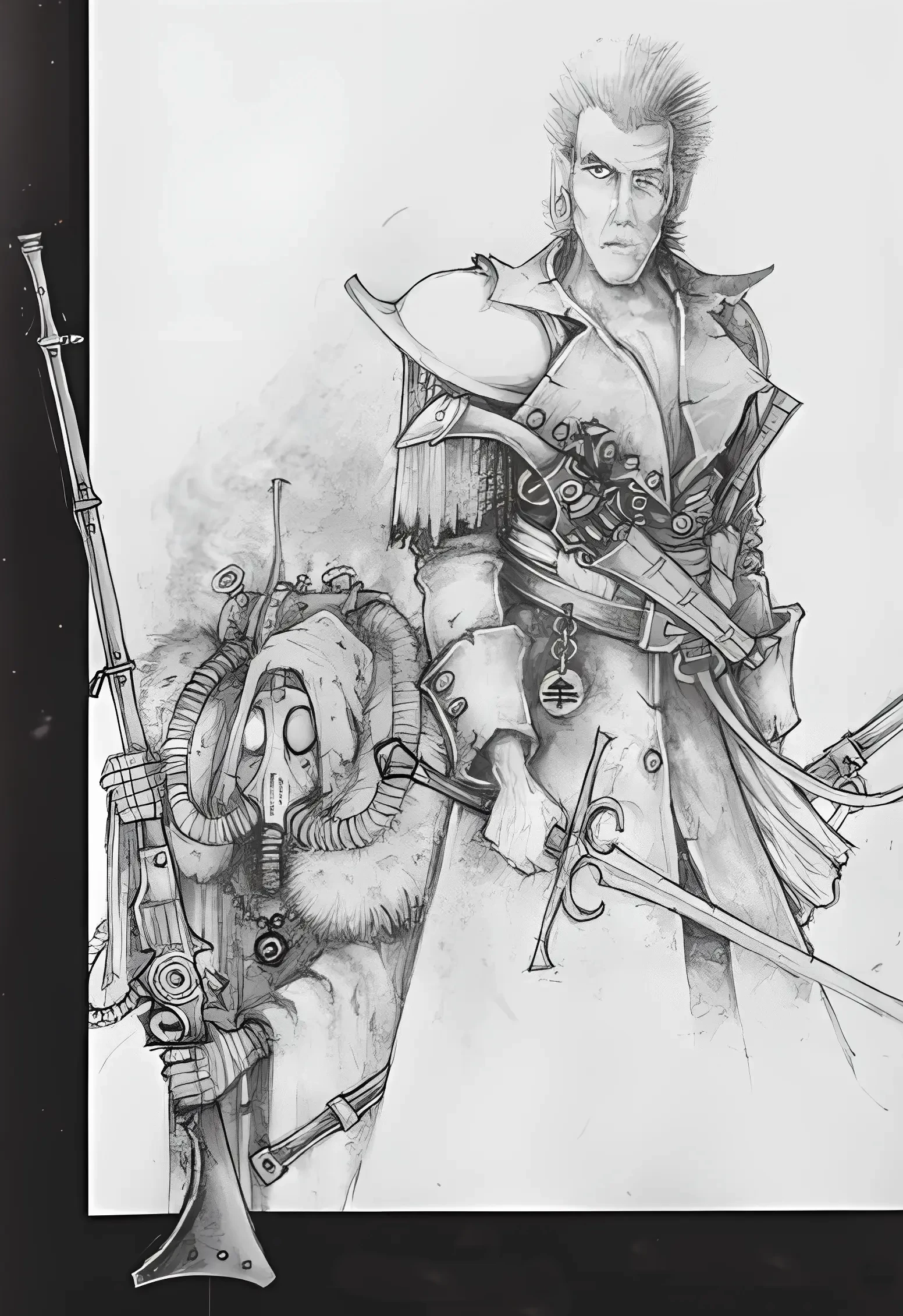 Adeptus Mechanicus Skitarii with a Transuranic Arquebus