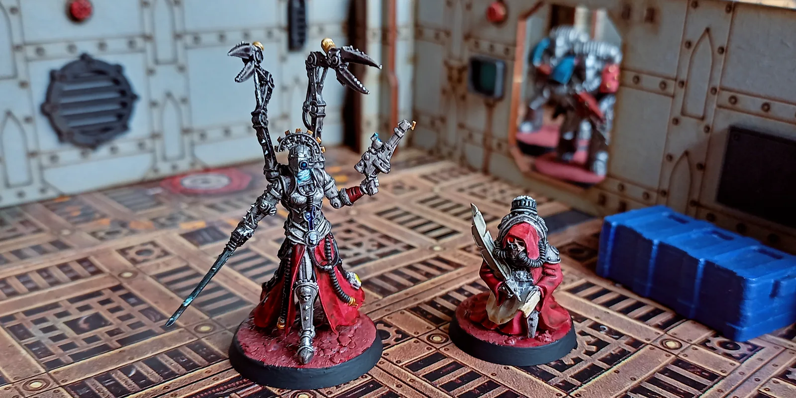 Arcuitor Magisterium and her scribe? Or maybe a lost Watcher in the Dark?