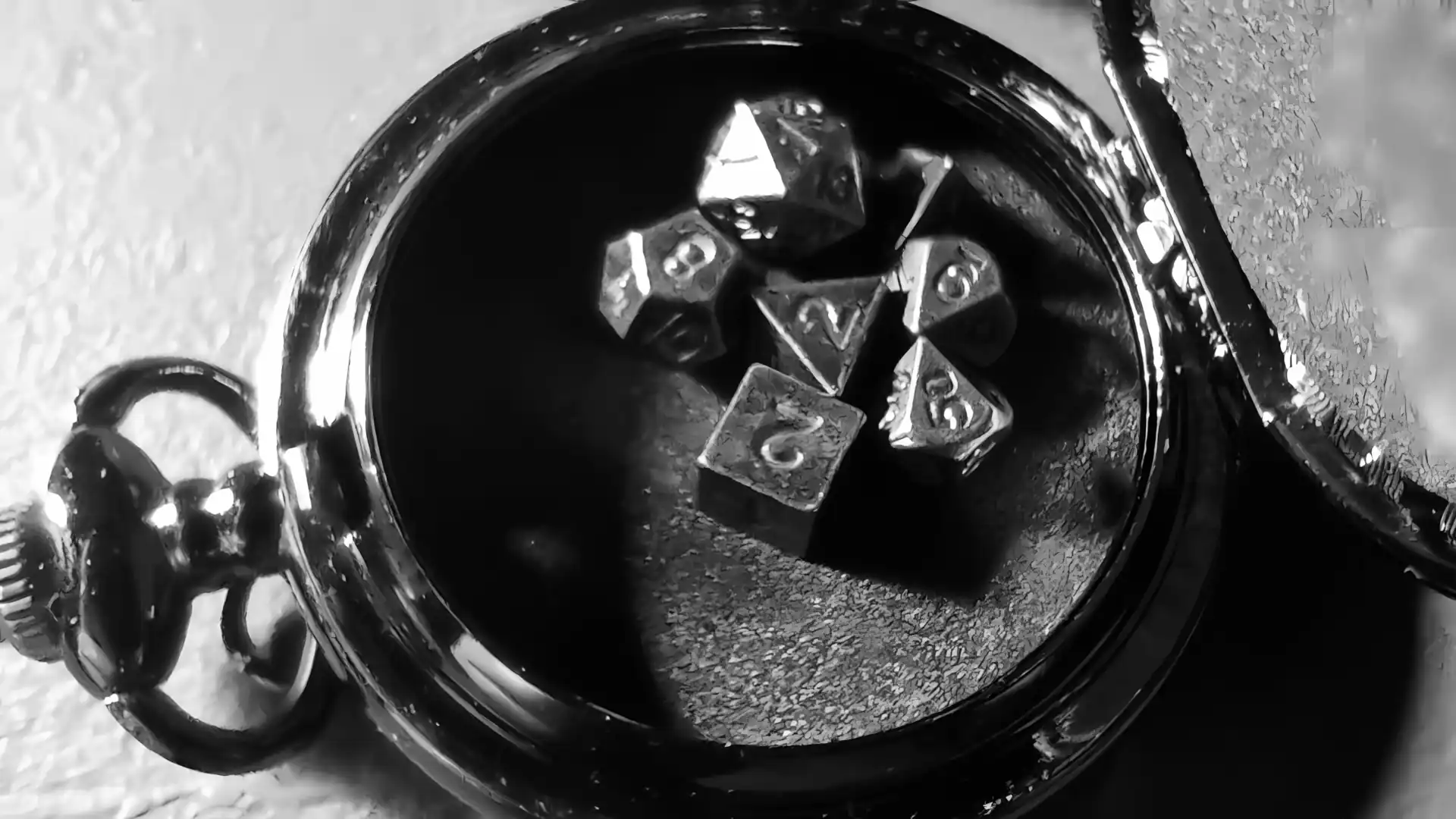 A good emergency set of dice provides a d4, d6, d8, 2d10, d12, and d20, each no larger than 8mm