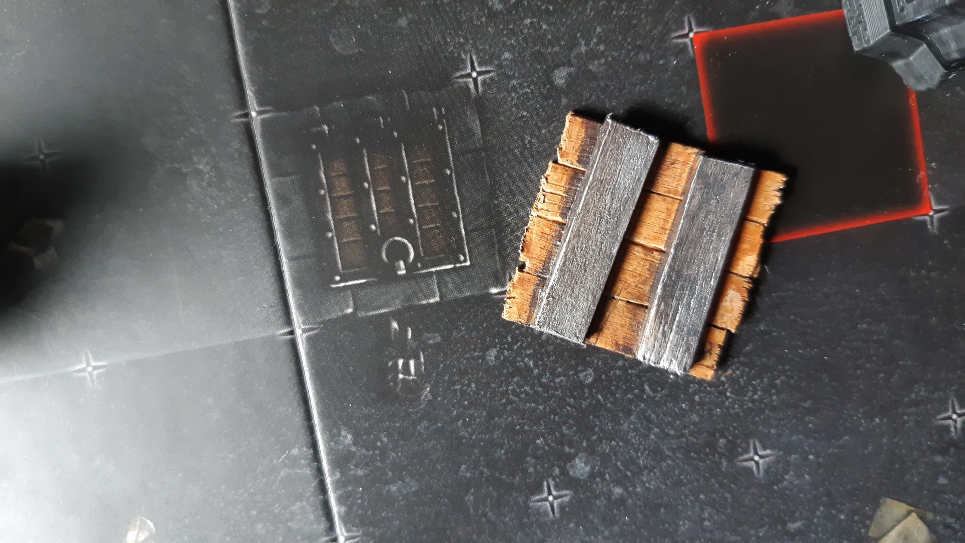 Illustrated and physical trap doors.