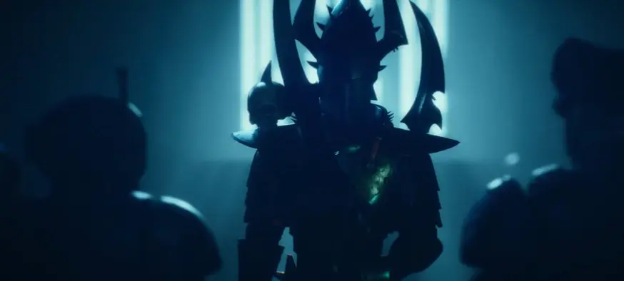 Threats are common in the grim dark future.