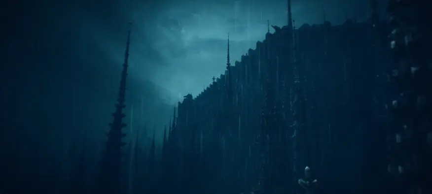 A futuristic city under siege.